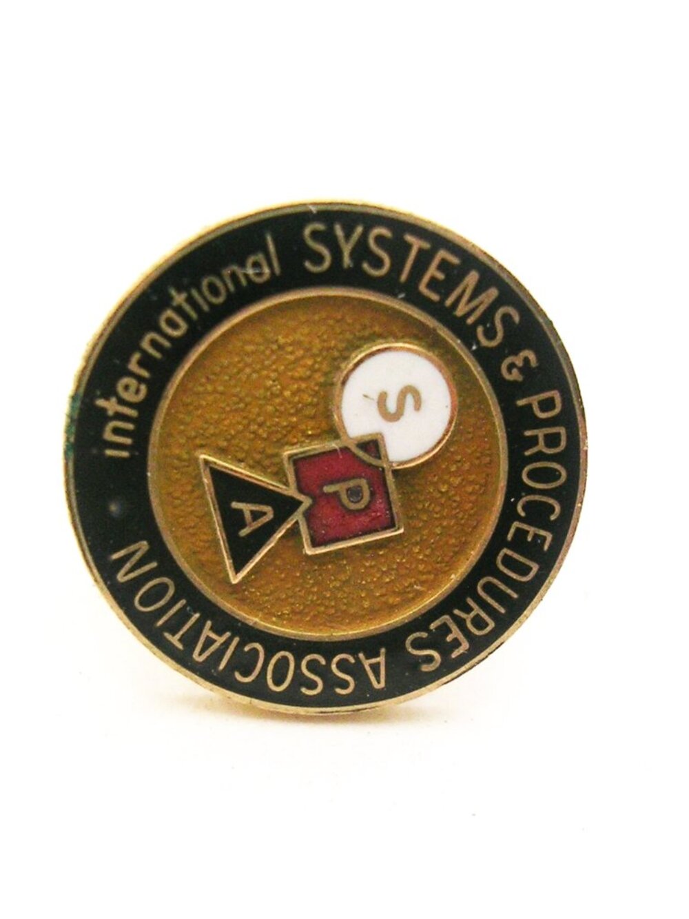 Vintage gold filled Service Award Pin Tie Tack Systems & Procedures Association